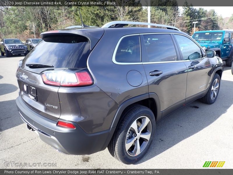 Granite Crystal Metallic / Black 2020 Jeep Cherokee Limited 4x4