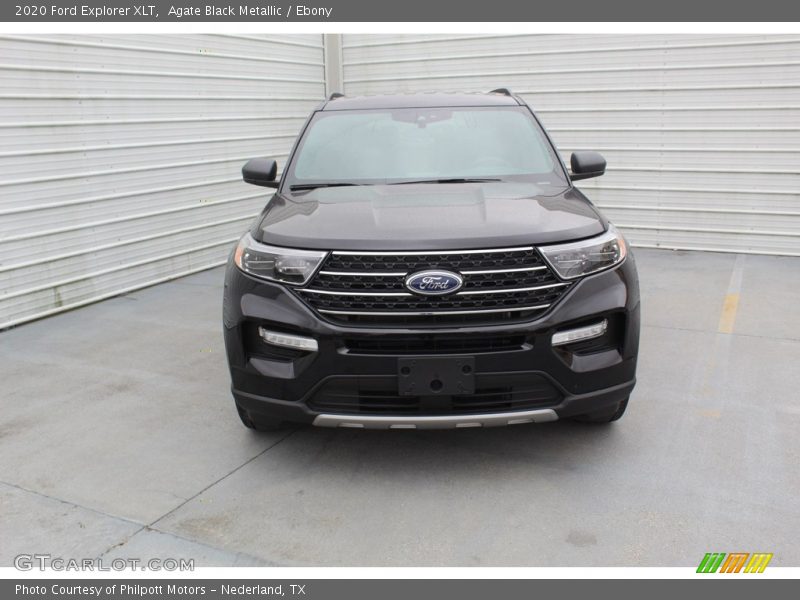 Agate Black Metallic / Ebony 2020 Ford Explorer XLT