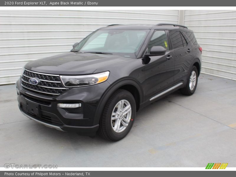 Agate Black Metallic / Ebony 2020 Ford Explorer XLT