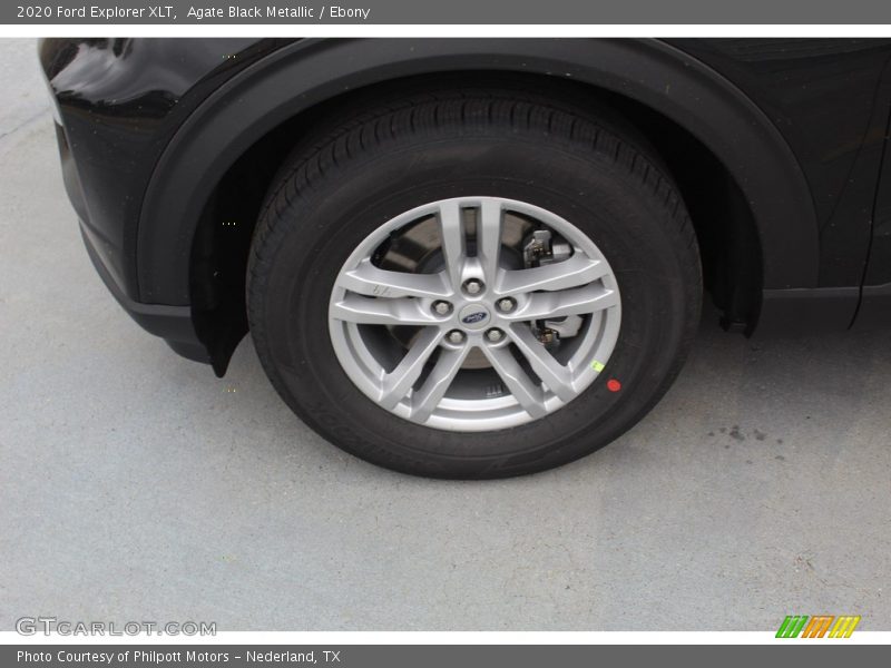 Agate Black Metallic / Ebony 2020 Ford Explorer XLT