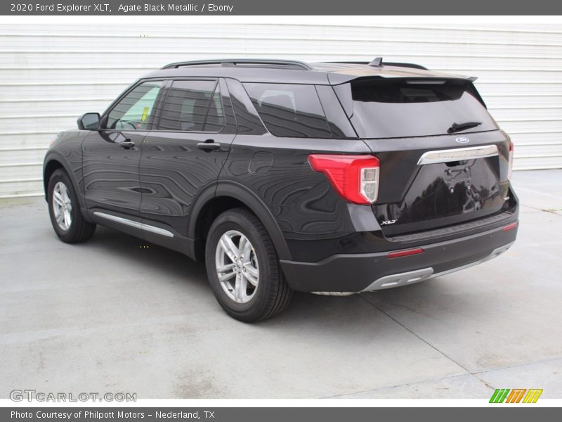 Agate Black Metallic / Ebony 2020 Ford Explorer XLT