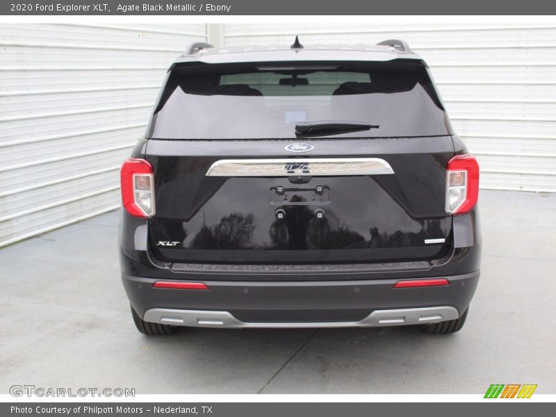 Agate Black Metallic / Ebony 2020 Ford Explorer XLT