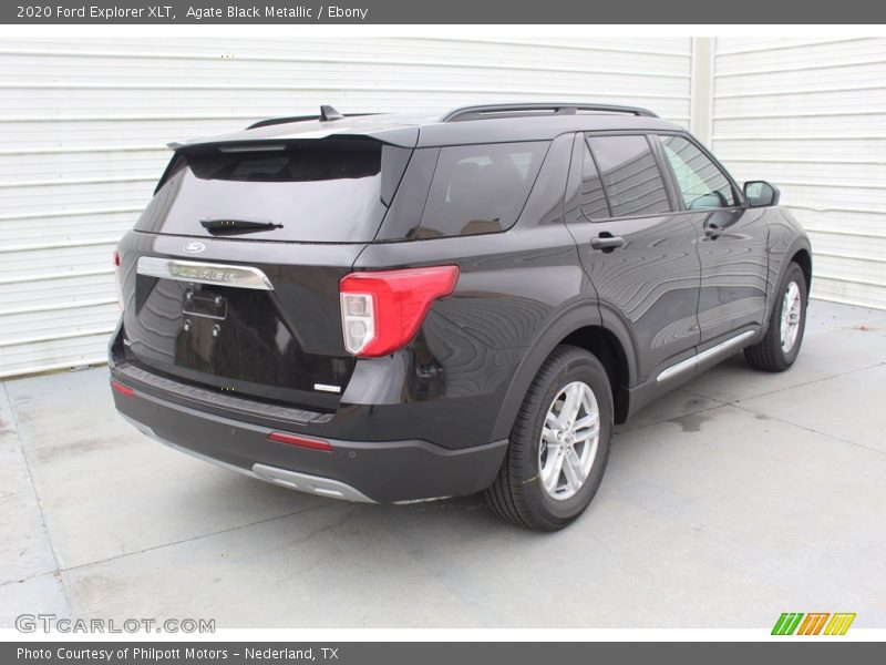 Agate Black Metallic / Ebony 2020 Ford Explorer XLT