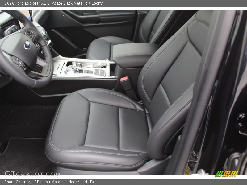 Agate Black Metallic / Ebony 2020 Ford Explorer XLT