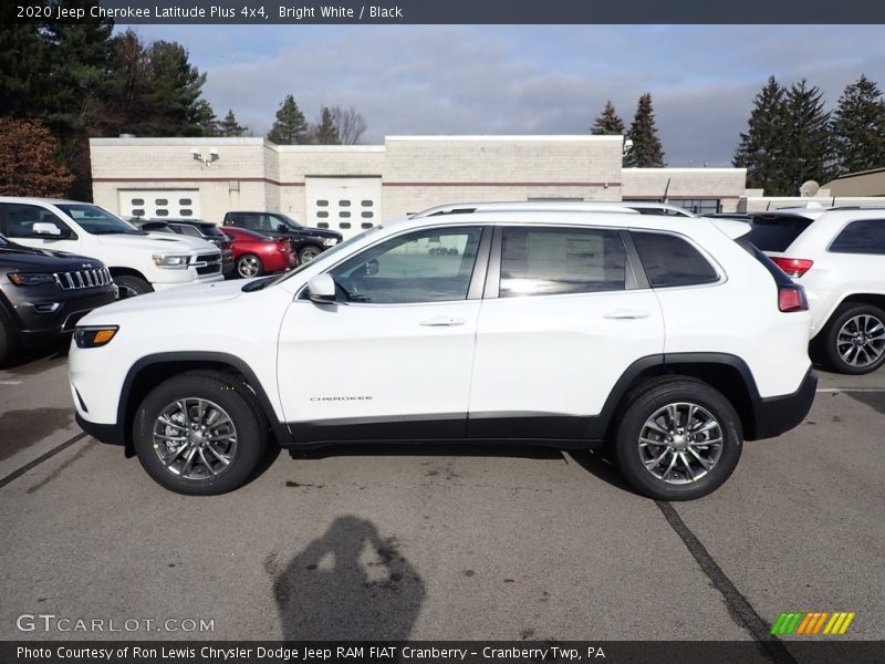Bright White / Black 2020 Jeep Cherokee Latitude Plus 4x4