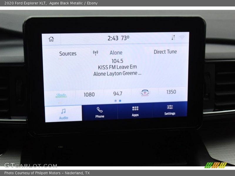 Agate Black Metallic / Ebony 2020 Ford Explorer XLT