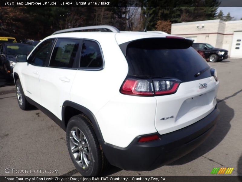 Bright White / Black 2020 Jeep Cherokee Latitude Plus 4x4