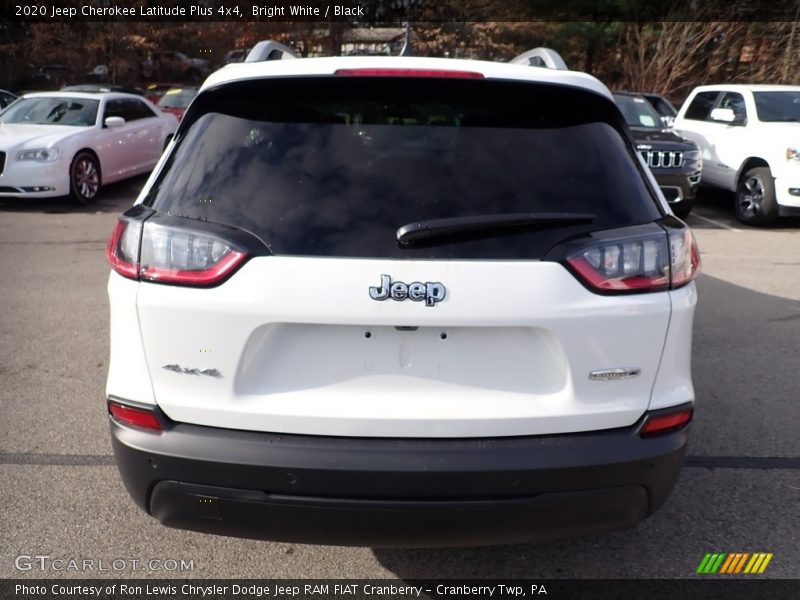 Bright White / Black 2020 Jeep Cherokee Latitude Plus 4x4