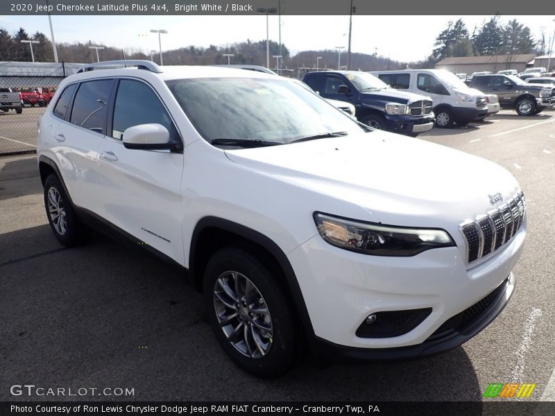 Bright White / Black 2020 Jeep Cherokee Latitude Plus 4x4