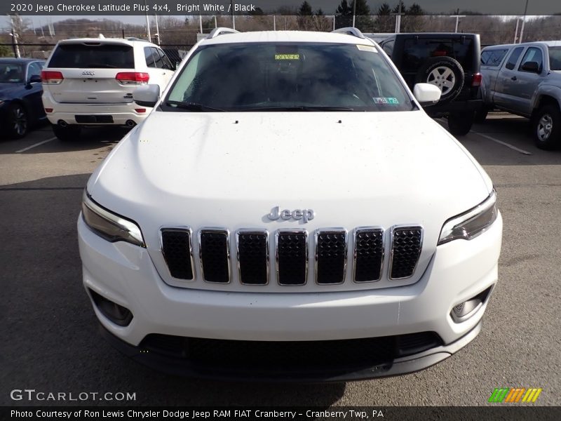 Bright White / Black 2020 Jeep Cherokee Latitude Plus 4x4