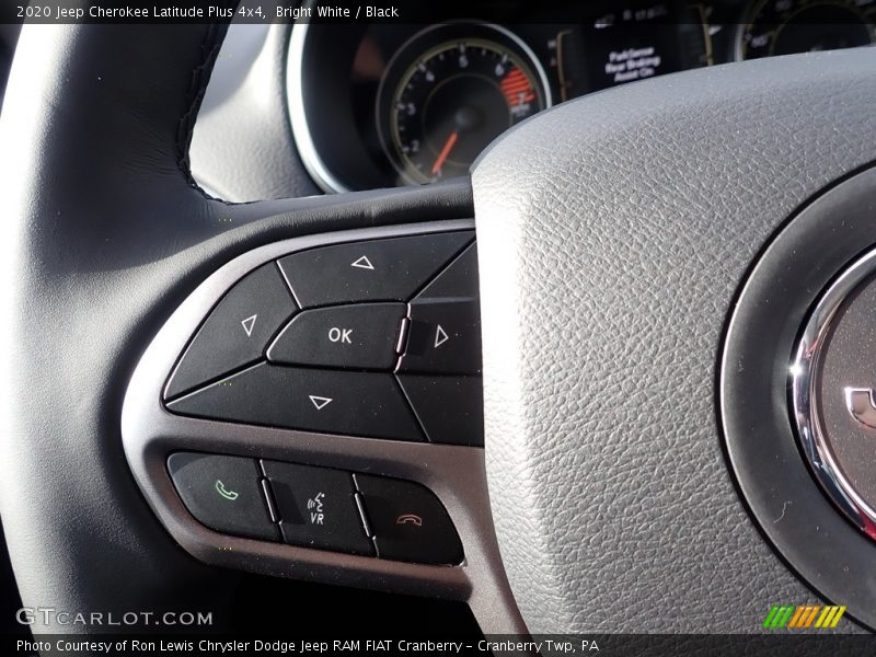Bright White / Black 2020 Jeep Cherokee Latitude Plus 4x4