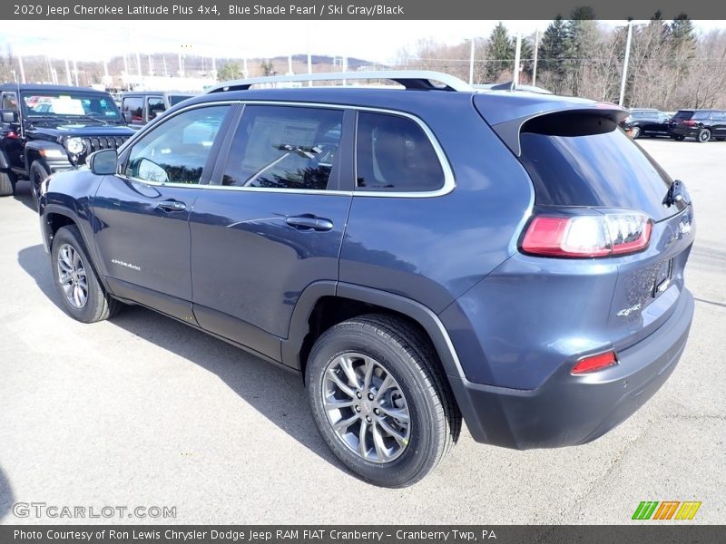Blue Shade Pearl / Ski Gray/Black 2020 Jeep Cherokee Latitude Plus 4x4