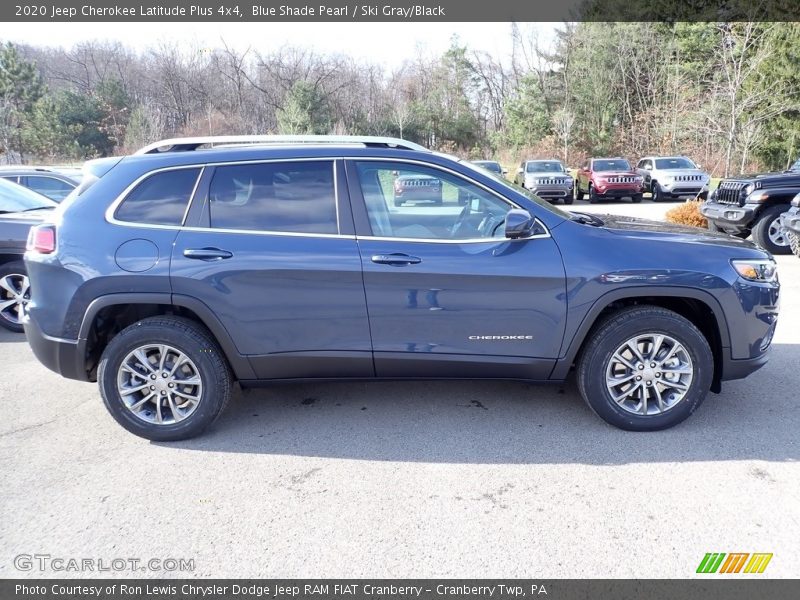 Blue Shade Pearl / Ski Gray/Black 2020 Jeep Cherokee Latitude Plus 4x4