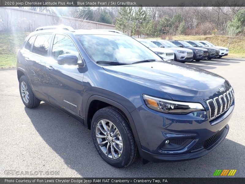 Blue Shade Pearl / Ski Gray/Black 2020 Jeep Cherokee Latitude Plus 4x4
