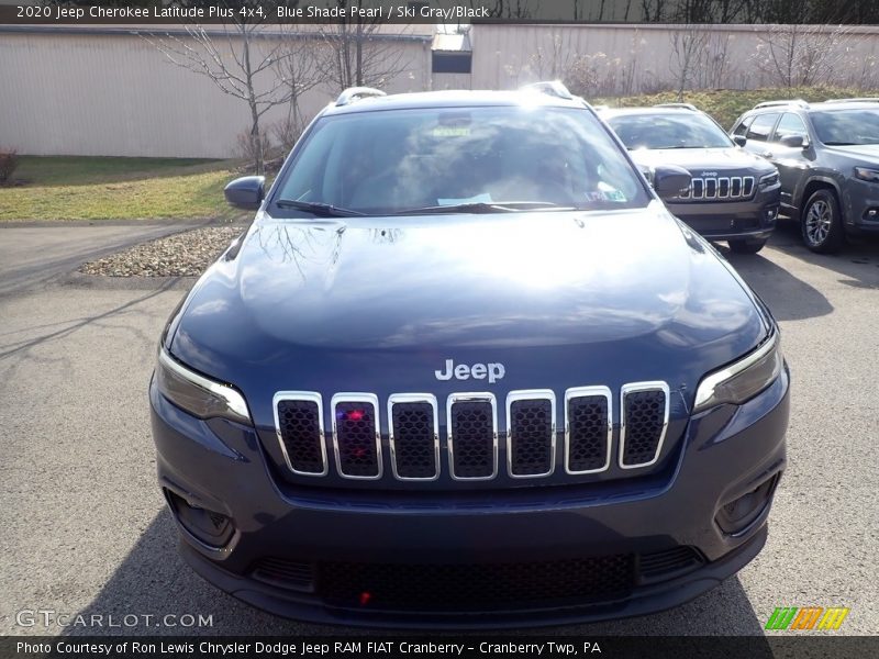 Blue Shade Pearl / Ski Gray/Black 2020 Jeep Cherokee Latitude Plus 4x4