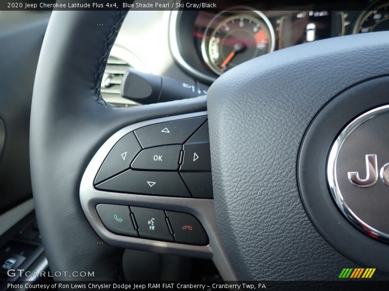 Blue Shade Pearl / Ski Gray/Black 2020 Jeep Cherokee Latitude Plus 4x4