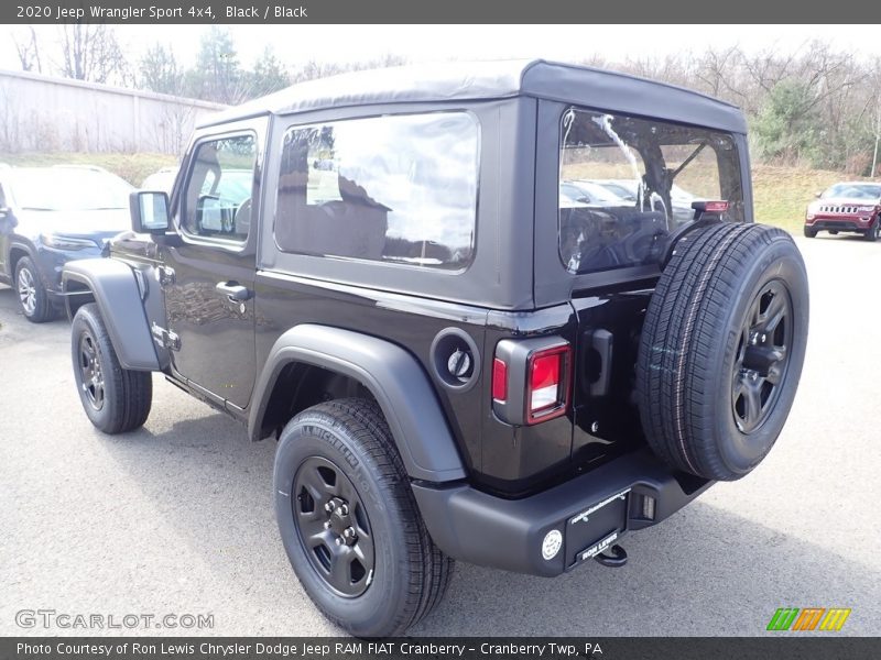 Black / Black 2020 Jeep Wrangler Sport 4x4