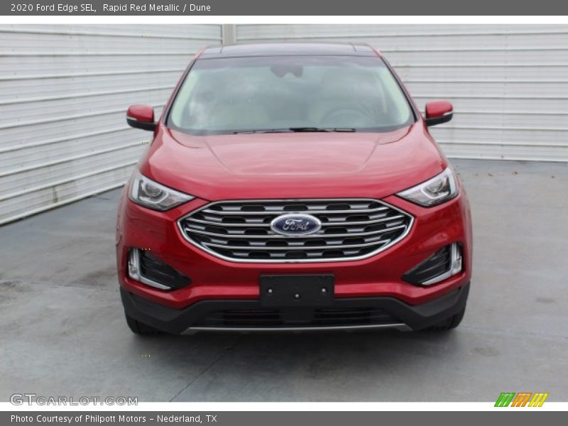 Rapid Red Metallic / Dune 2020 Ford Edge SEL