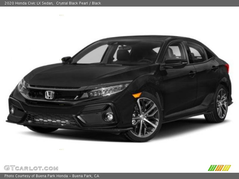 Crystal Black Pearl / Black 2020 Honda Civic LX Sedan