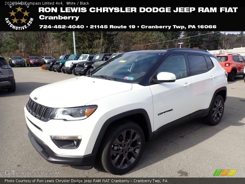 White / Black 2020 Jeep Compass Limted 4x4
