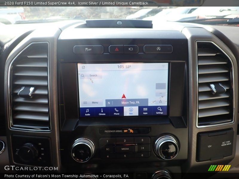 Navigation of 2020 F150 Limited SuperCrew 4x4