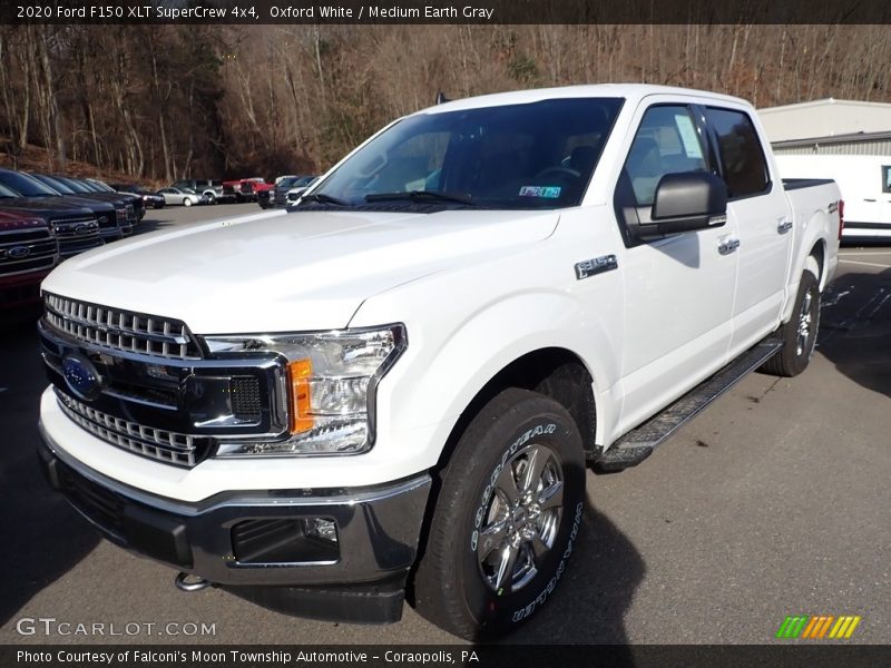 Oxford White / Medium Earth Gray 2020 Ford F150 XLT SuperCrew 4x4