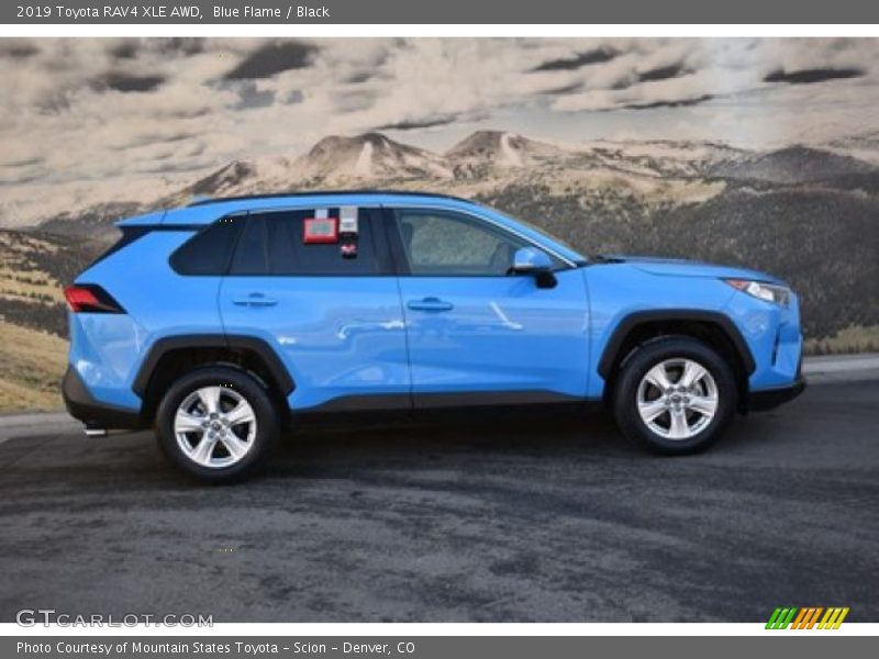 Blue Flame / Black 2019 Toyota RAV4 XLE AWD