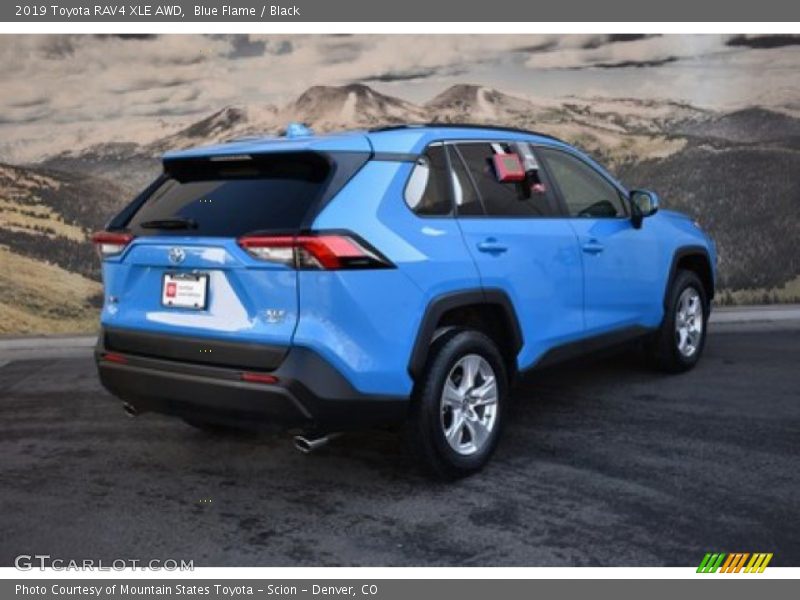 Blue Flame / Black 2019 Toyota RAV4 XLE AWD