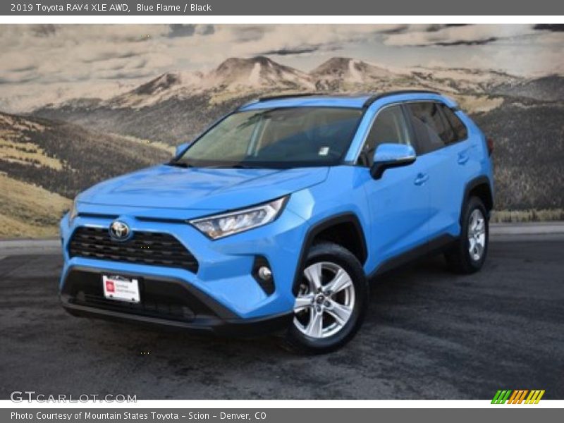 Blue Flame / Black 2019 Toyota RAV4 XLE AWD