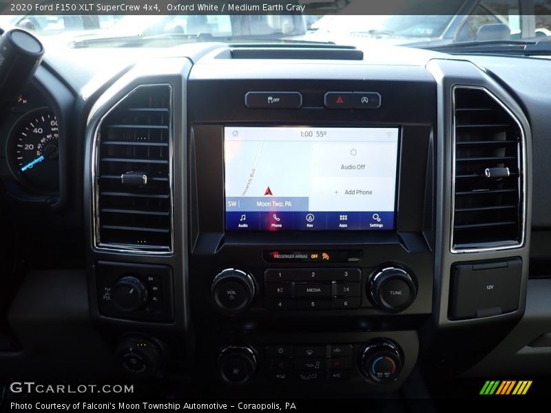 Oxford White / Medium Earth Gray 2020 Ford F150 XLT SuperCrew 4x4
