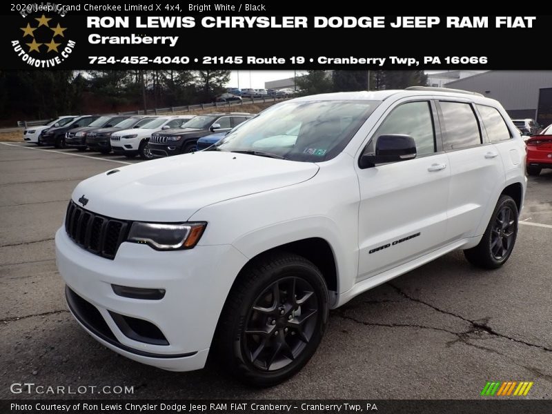 Bright White / Black 2020 Jeep Grand Cherokee Limited X 4x4