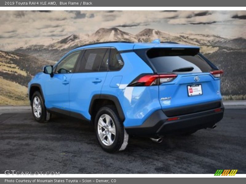 Blue Flame / Black 2019 Toyota RAV4 XLE AWD