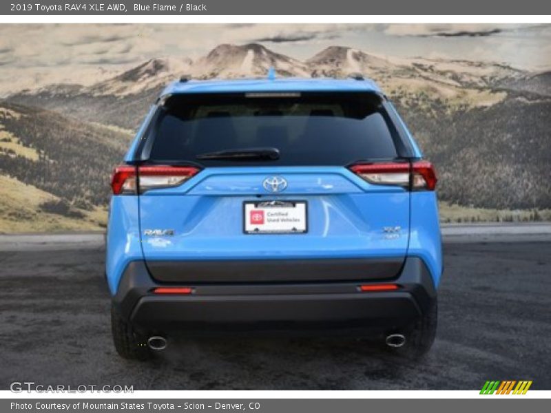 Blue Flame / Black 2019 Toyota RAV4 XLE AWD