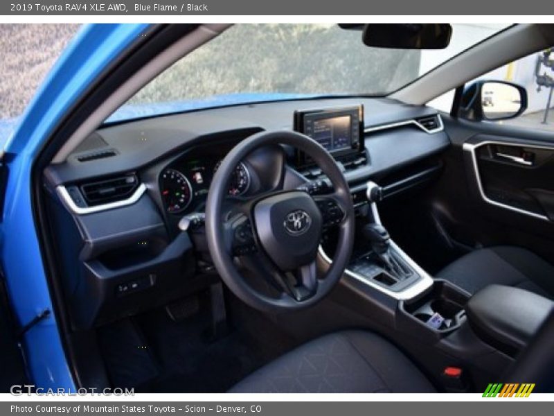 Blue Flame / Black 2019 Toyota RAV4 XLE AWD