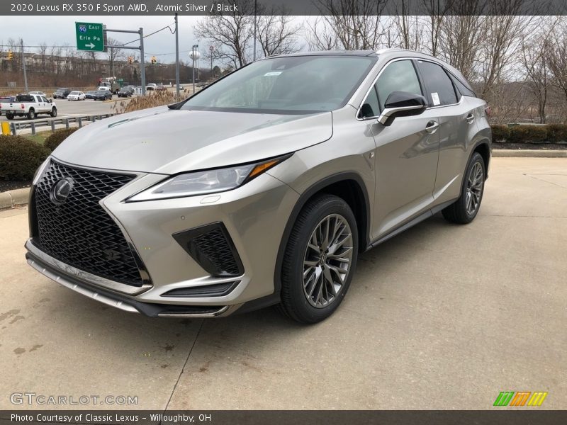 Atomic Silver / Black 2020 Lexus RX 350 F Sport AWD