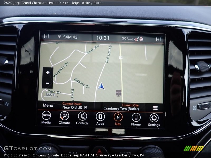 Bright White / Black 2020 Jeep Grand Cherokee Limited X 4x4