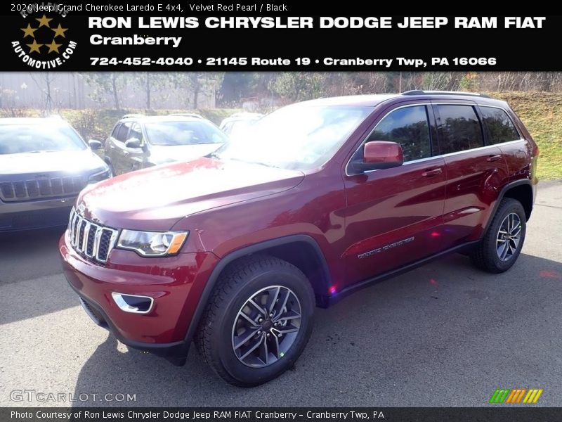 Velvet Red Pearl / Black 2020 Jeep Grand Cherokee Laredo E 4x4