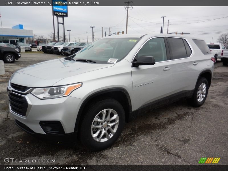 Silver Ice Metallic / Jet Black 2020 Chevrolet Traverse LS