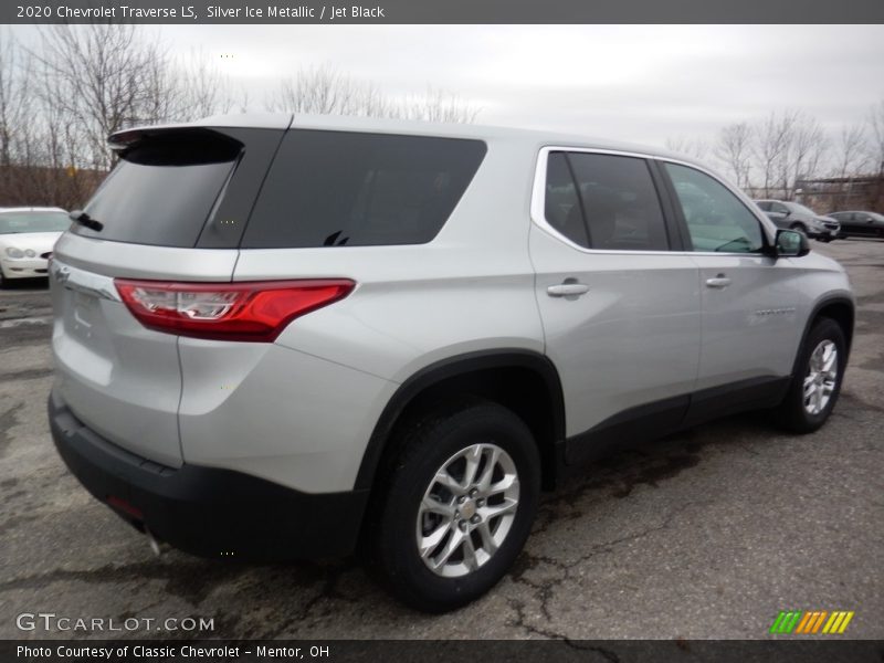 Silver Ice Metallic / Jet Black 2020 Chevrolet Traverse LS