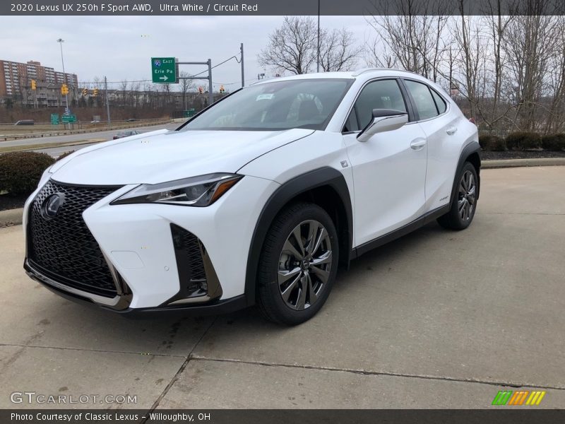 Front 3/4 View of 2020 UX 250h F Sport AWD