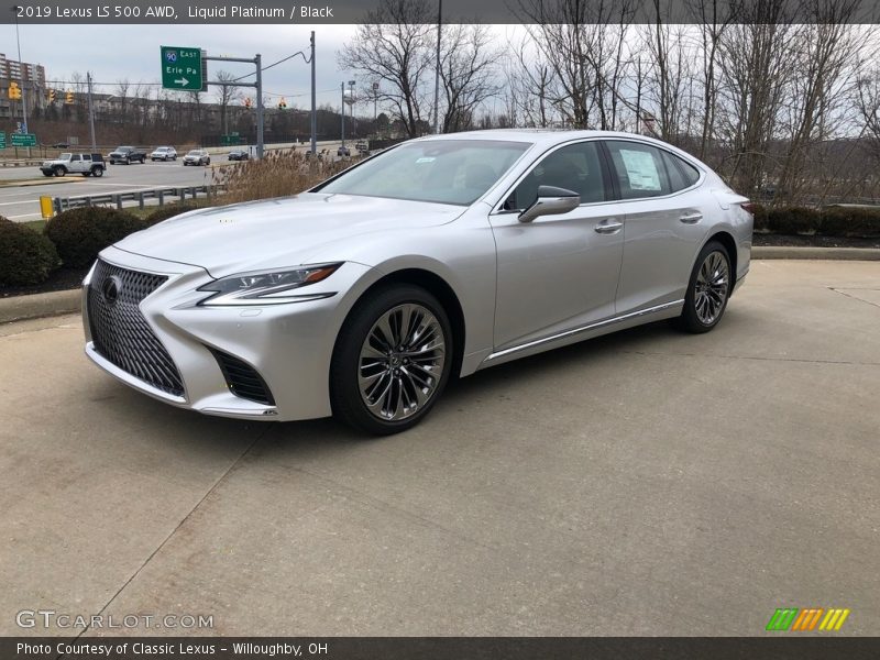 Liquid Platinum / Black 2019 Lexus LS 500 AWD
