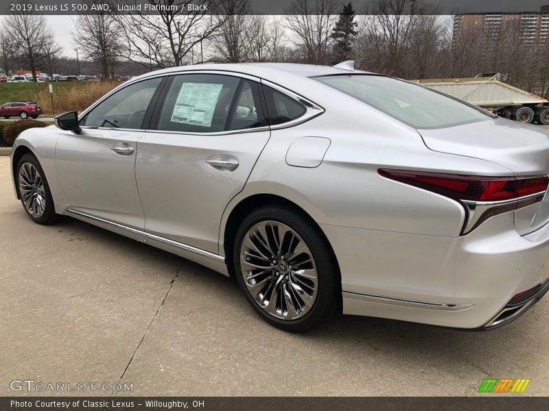 Liquid Platinum / Black 2019 Lexus LS 500 AWD