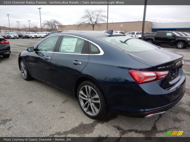 Northsky Blue Metallic / Dark Atmosphere/Light Wheat 2020 Chevrolet Malibu Premier