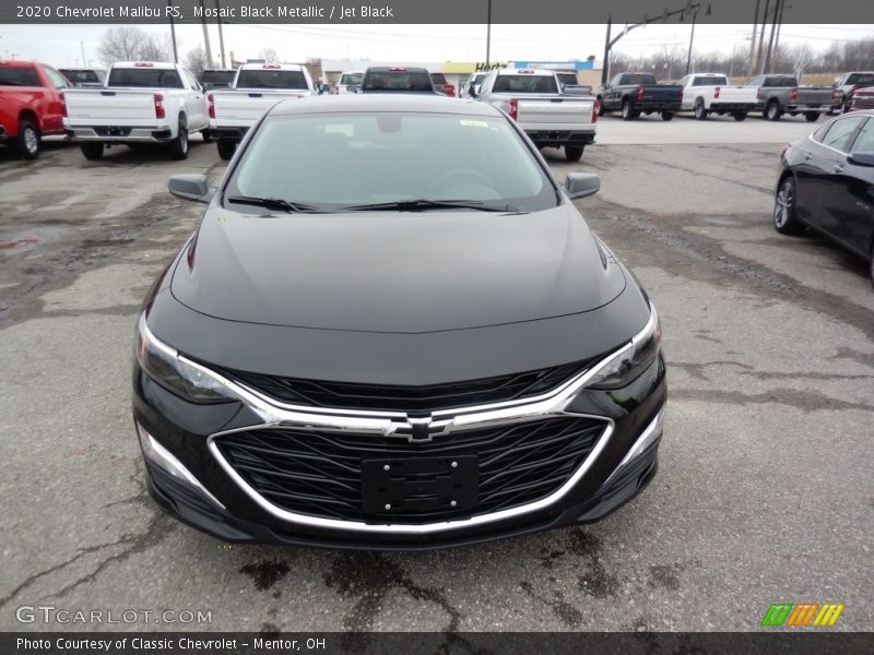 Mosaic Black Metallic / Jet Black 2020 Chevrolet Malibu RS