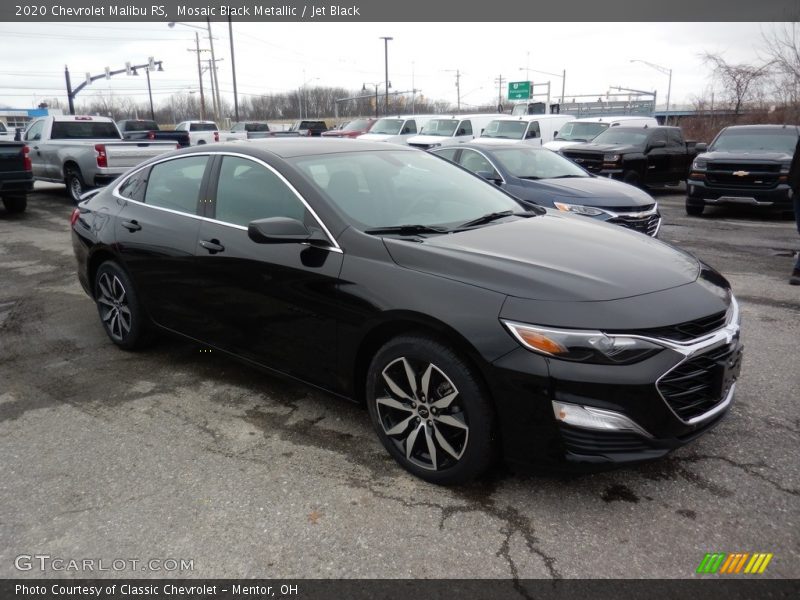 Mosaic Black Metallic / Jet Black 2020 Chevrolet Malibu RS