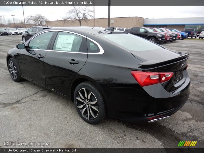 Mosaic Black Metallic / Jet Black 2020 Chevrolet Malibu RS