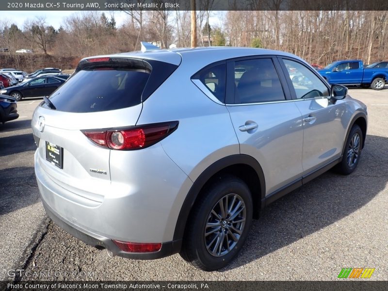 Sonic Silver Metallic / Black 2020 Mazda CX-5 Touring AWD