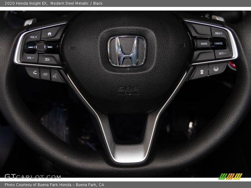 Modern Steel Metallic / Black 2020 Honda Insight EX