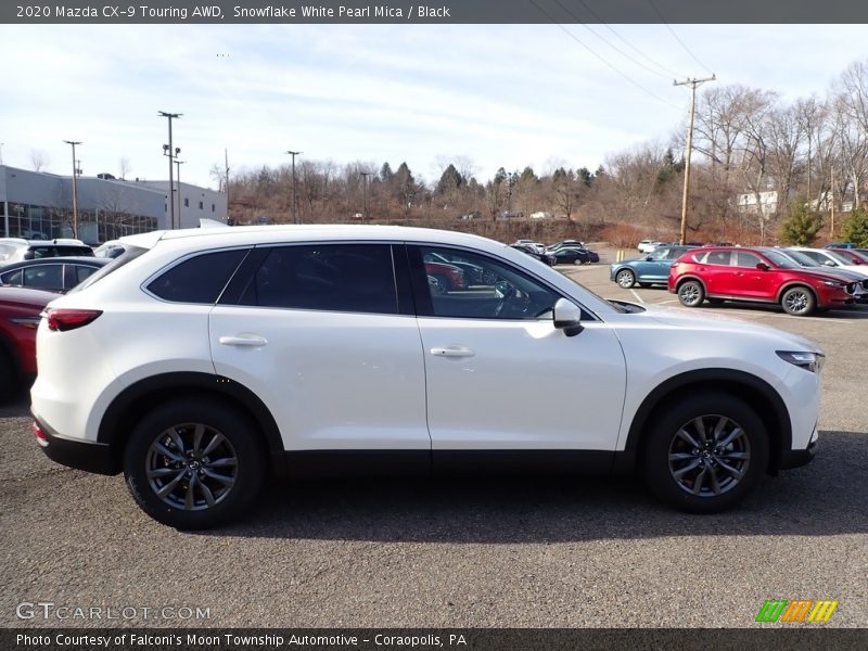 Snowflake White Pearl Mica / Black 2020 Mazda CX-9 Touring AWD