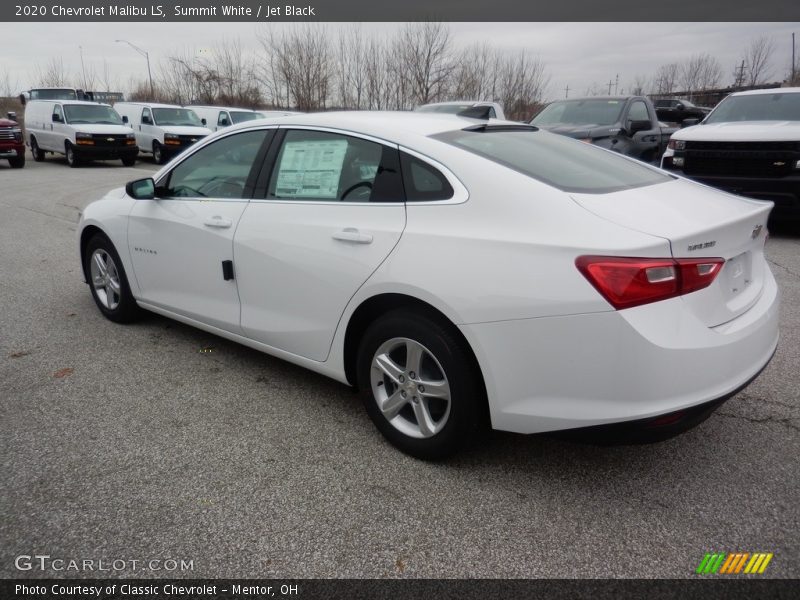Summit White / Jet Black 2020 Chevrolet Malibu LS